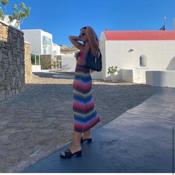 ZARA 2 Piece Metallic Crop Top M And Matching Skirt S Set - Picture 8 of 11